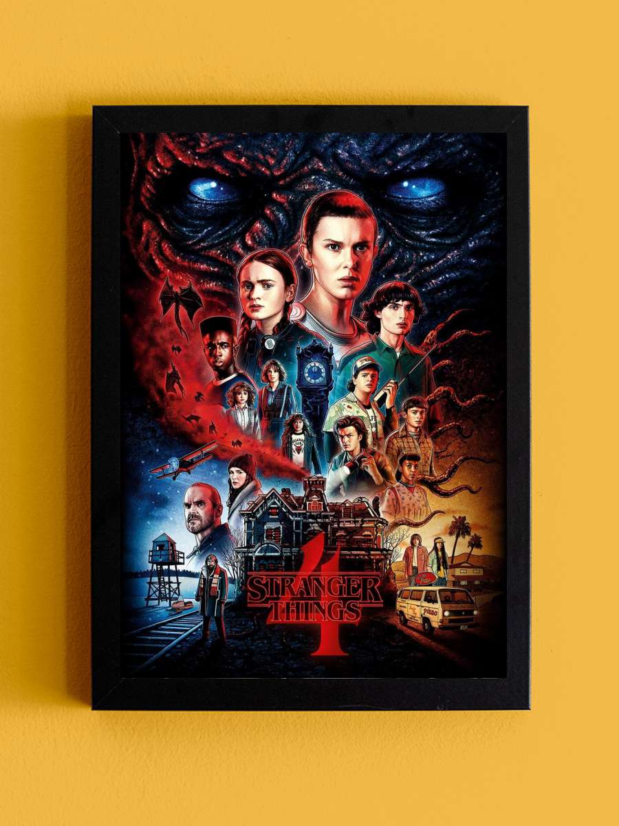 Stranger Things - Vecna Film Poster Tablo Siyah Çerçeveli Yüksek Kalite Film Duvar Tablo