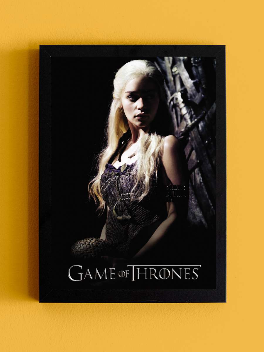 Game of Thrones - Daenerys… Daenerys Targaryen Film Poster Tablo Siyah Çerçeveli Yüksek Kalite Film Duvar Tablo