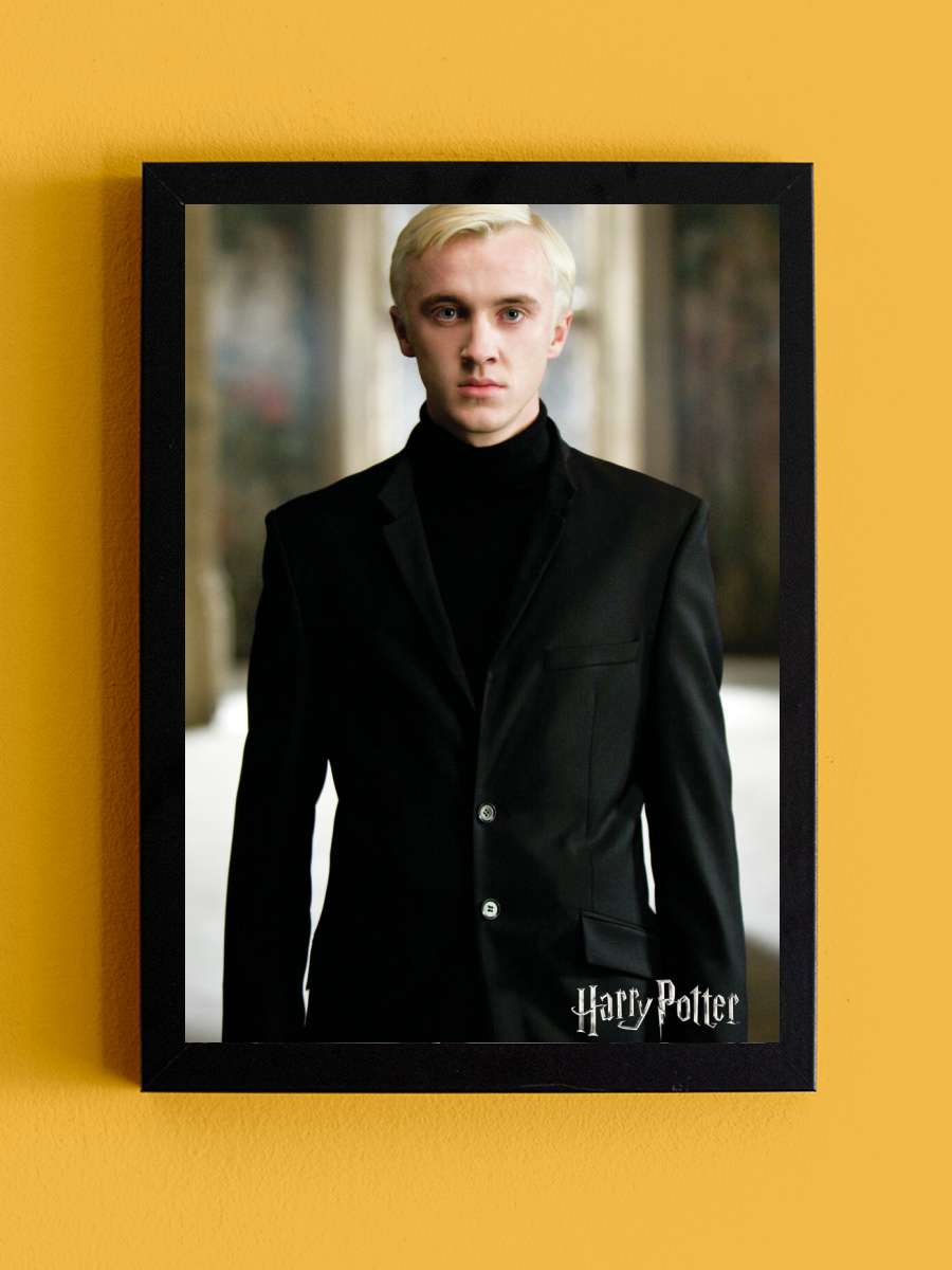 Harry Potter - Draco Malfoy Film Poster Tablo Siyah Çerçeveli Yüksek Kalite Film Duvar Tablo