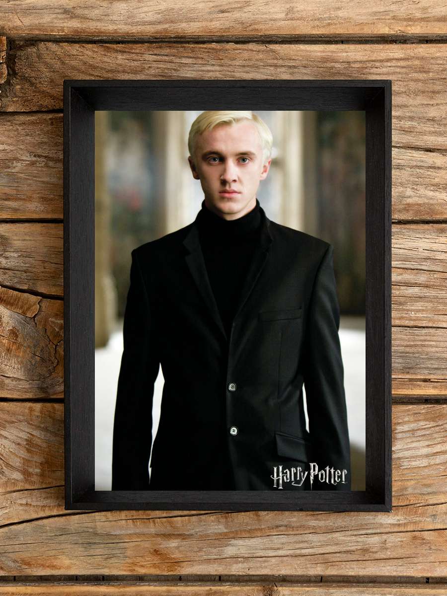 Harry Potter - Draco Malfoy Film Poster Tablo Siyah Çerçeveli Yüksek Kalite Film Duvar Tablo