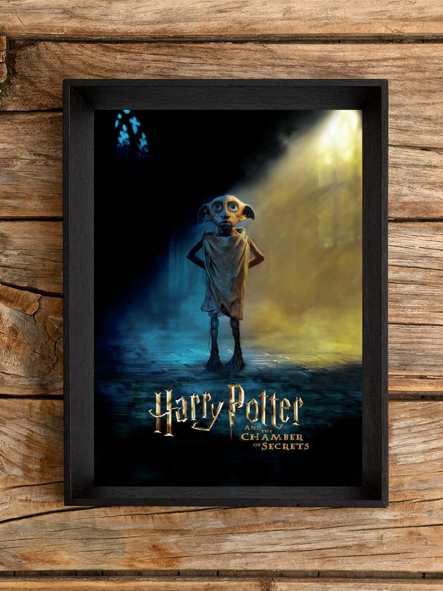 Harry Potter - Dobby Film Poster Tablo Siyah Çerçeveli Yüksek Kalite Film Duvar Tablo