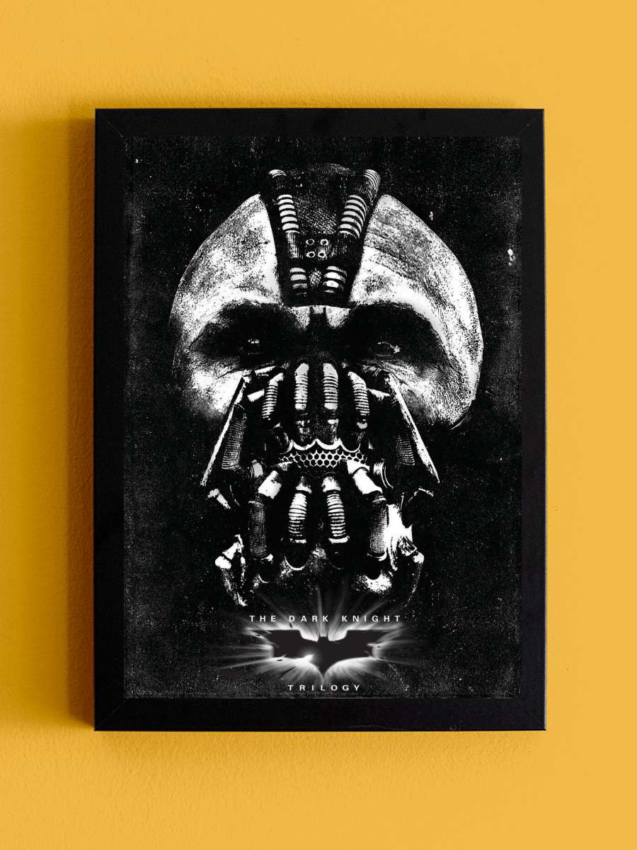 The Dark Knight Trilogy - Bane… Bane Mask Film Poster Tablo Siyah Çerçeveli Yüksek Kalite Film Duvar Tablo