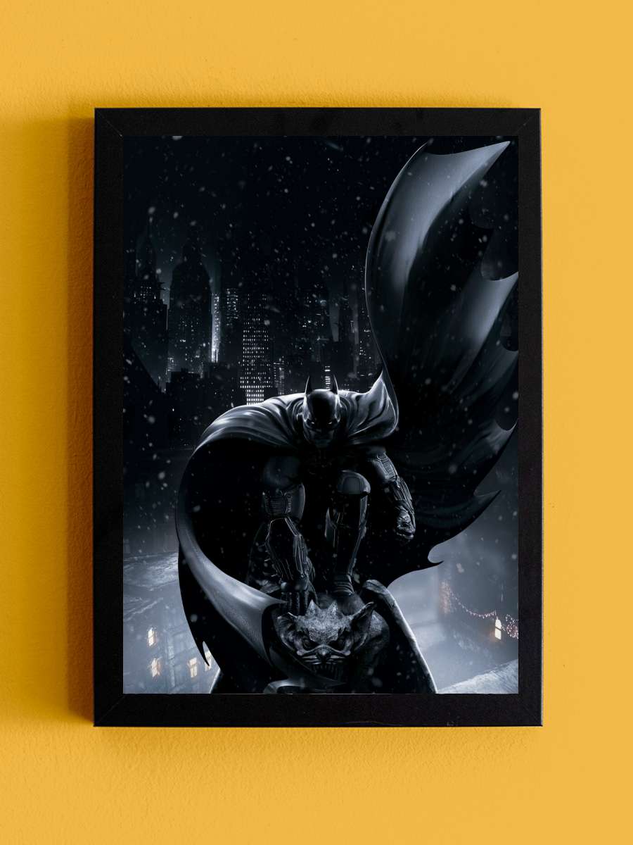 Batman Arkham Origins Film Poster Tablo Siyah Çerçeveli Yüksek Kalite Film Duvar Tablo