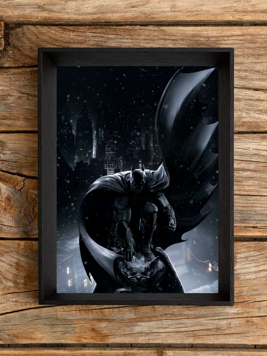 Batman Arkham Origins Film Poster Tablo Siyah Çerçeveli Yüksek Kalite Film Duvar Tablo