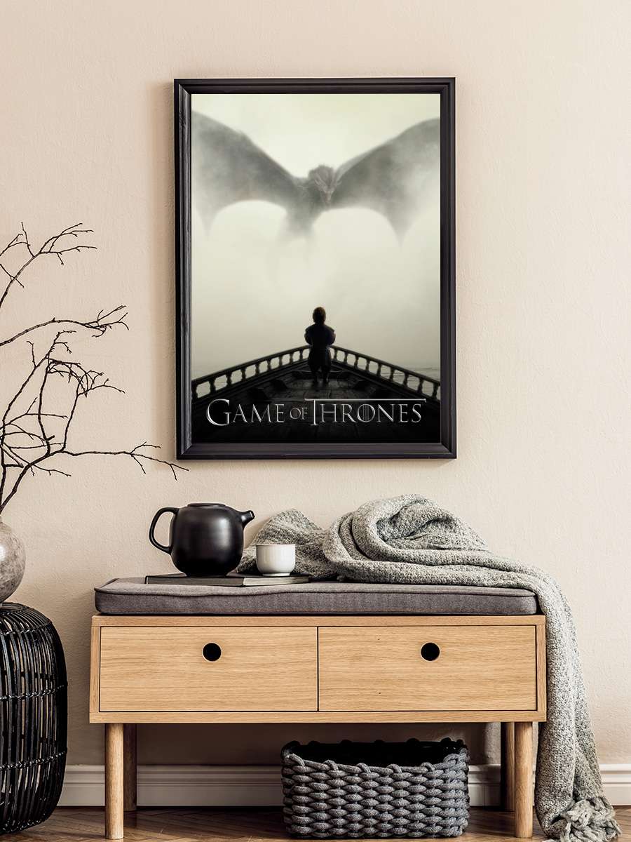 Game of Thrones - Season 5 Key… Key art Film Poster Tablo Siyah Çerçeveli Yüksek Kalite Film Duvar Tablo