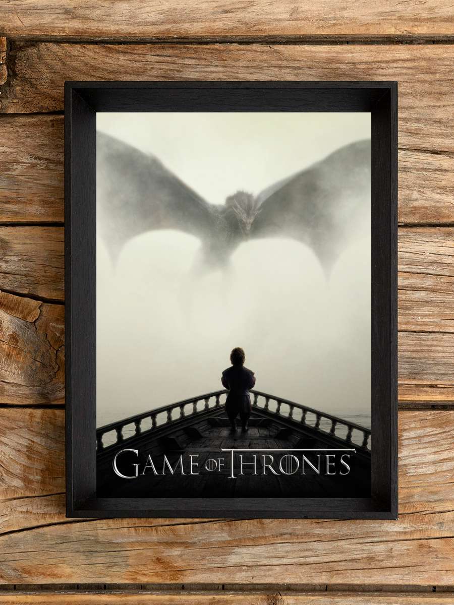 Game of Thrones - Season 5 Key… Key art Film Poster Tablo Siyah Çerçeveli Yüksek Kalite Film Duvar Tablo