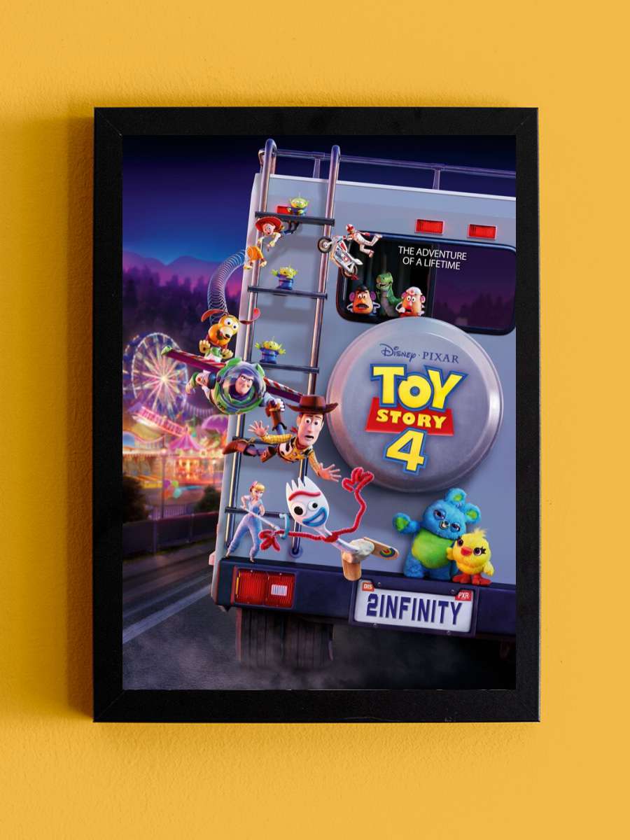 Toy Story 4 - To Infinity Film Poster Tablo Siyah Çerçeveli Yüksek Kalite Film Duvar Tablo