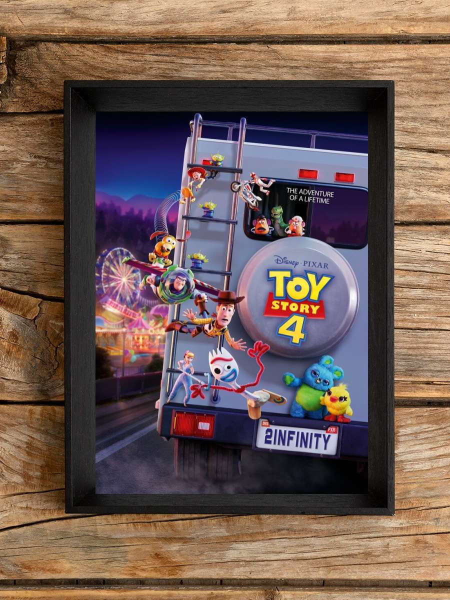 Toy Story 4 - To Infinity Film Poster Tablo Siyah Çerçeveli Yüksek Kalite Film Duvar Tablo