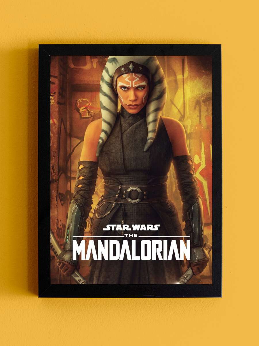 Star Wars: The Mandalorian - Ahsoka Tano Film Poster Tablo Siyah Çerçeveli Yüksek Kalite Film Duvar Tablo