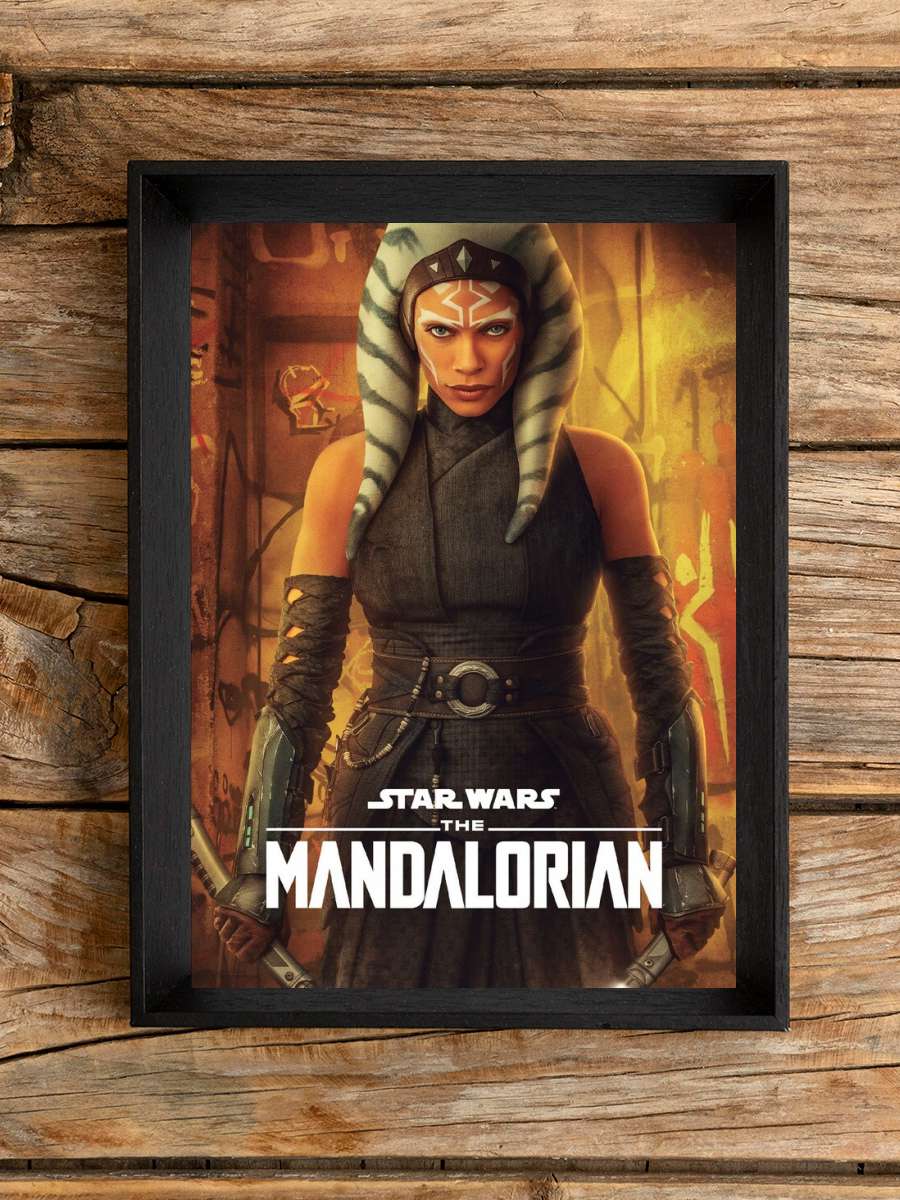 Star Wars: The Mandalorian - Ahsoka Tano Film Poster Tablo Siyah Çerçeveli Yüksek Kalite Film Duvar Tablo