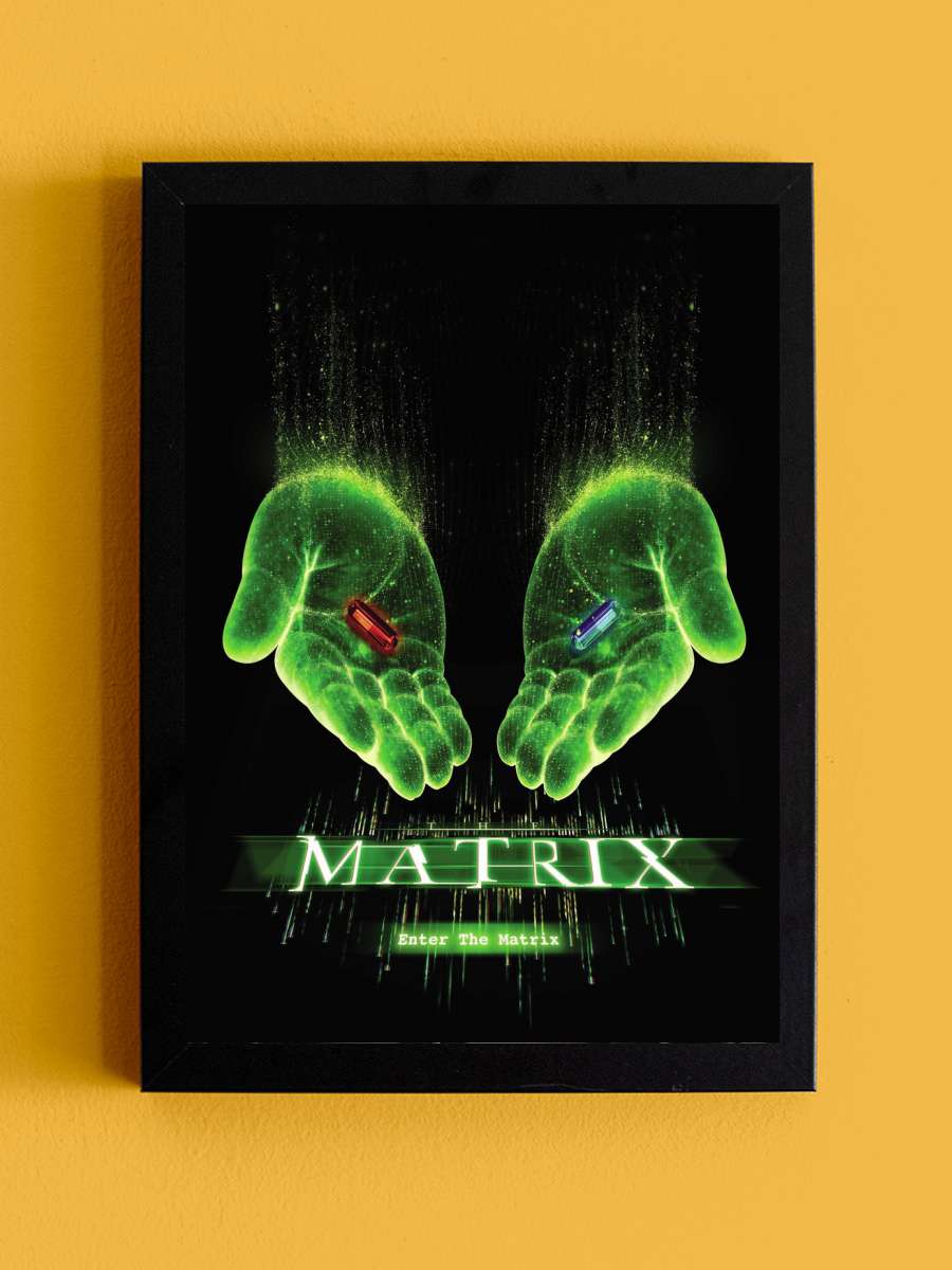 Matrix - Choose your path Film Poster Tablo Siyah Çerçeveli Yüksek Kalite Film Duvar Tablo