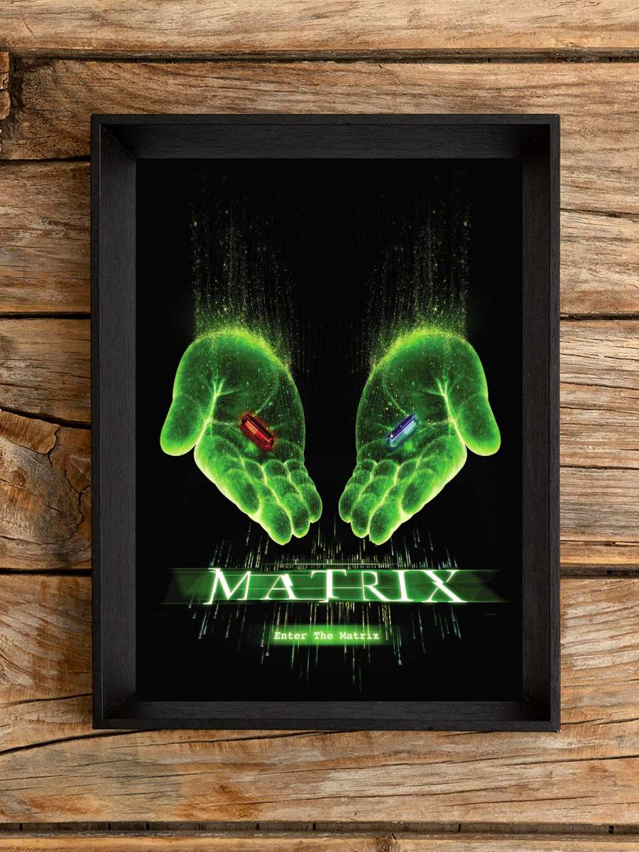 Matrix - Choose your path Film Poster Tablo Siyah Çerçeveli Yüksek Kalite Film Duvar Tablo