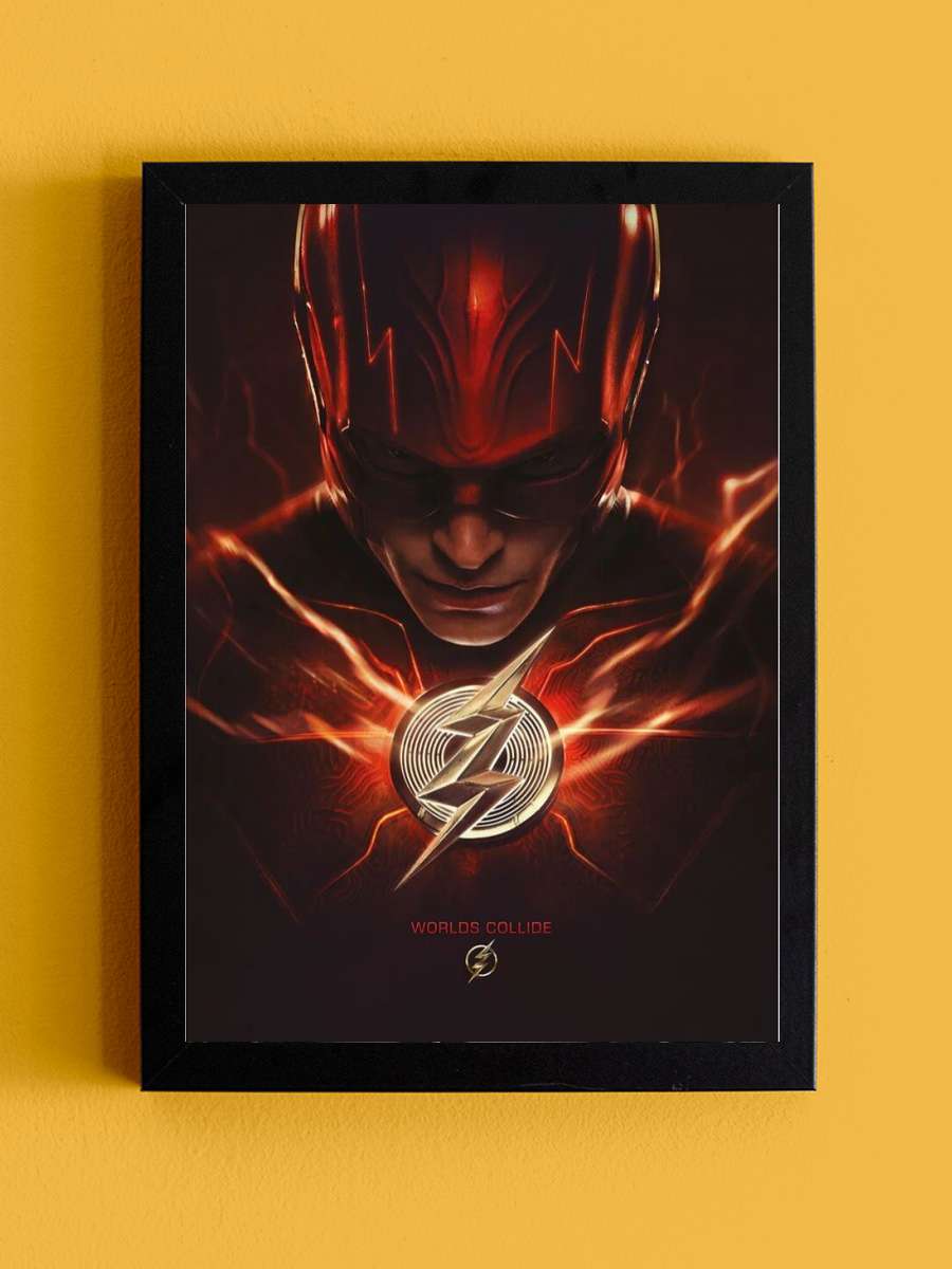 The Flash Movie - Speed Force Film Poster Tablo Siyah Çerçeveli Yüksek Kalite Film Duvar Tablo