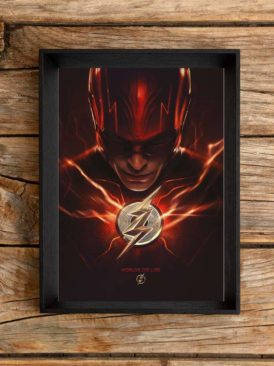 The Flash Movie - Speed Force Film Poster Tablo Siyah Çerçeveli Yüksek Kalite Film Duvar Tablo