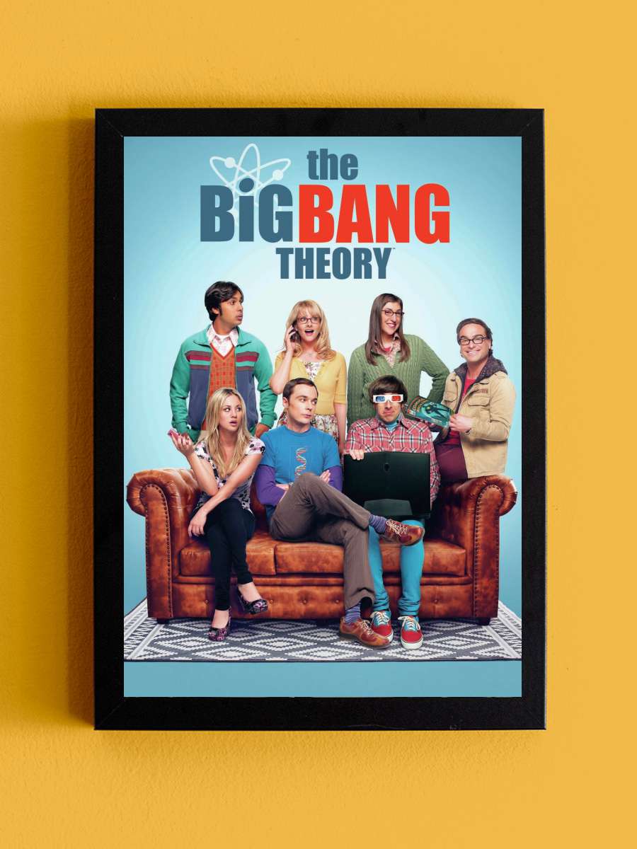 The Big Bang Theory - Crew Film Poster Tablo Siyah Çerçeveli Yüksek Kalite Film Duvar Tablo