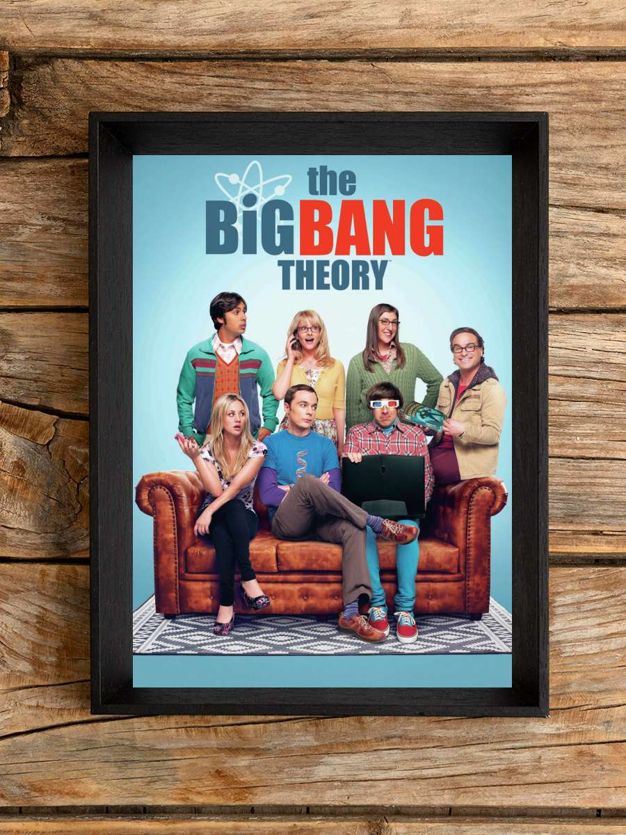 The Big Bang Theory - Crew Film Poster Tablo Siyah Çerçeveli Yüksek Kalite Film Duvar Tablo