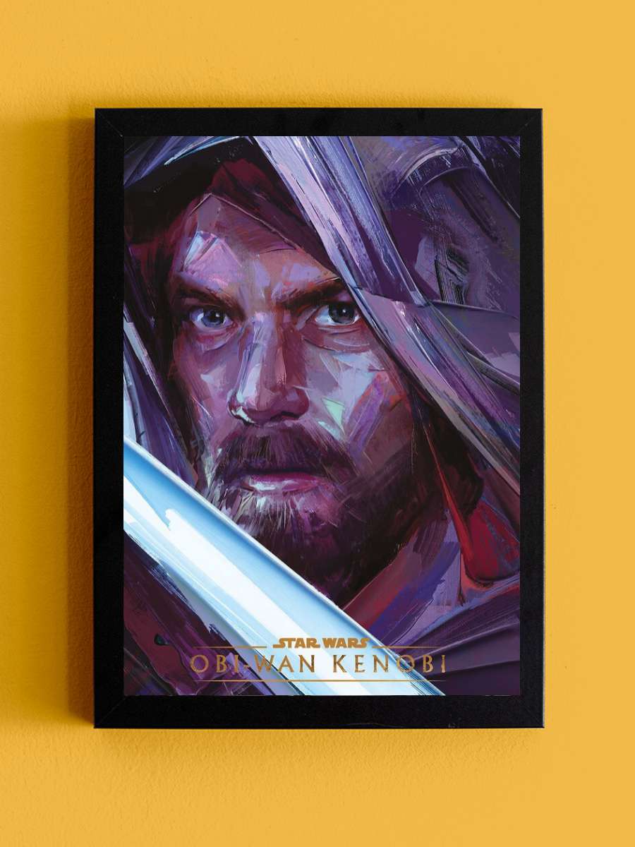 Star Wars: Obi-Wan Kenobi - Jedi Knight Film Poster Tablo Siyah Çerçeveli Yüksek Kalite Film Duvar Tablo