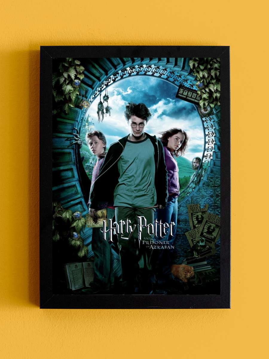 Harry Potter and the Prisoner of Azkaban Film Poster Tablo Siyah Çerçeveli Yüksek Kalite Film Duvar Tablo