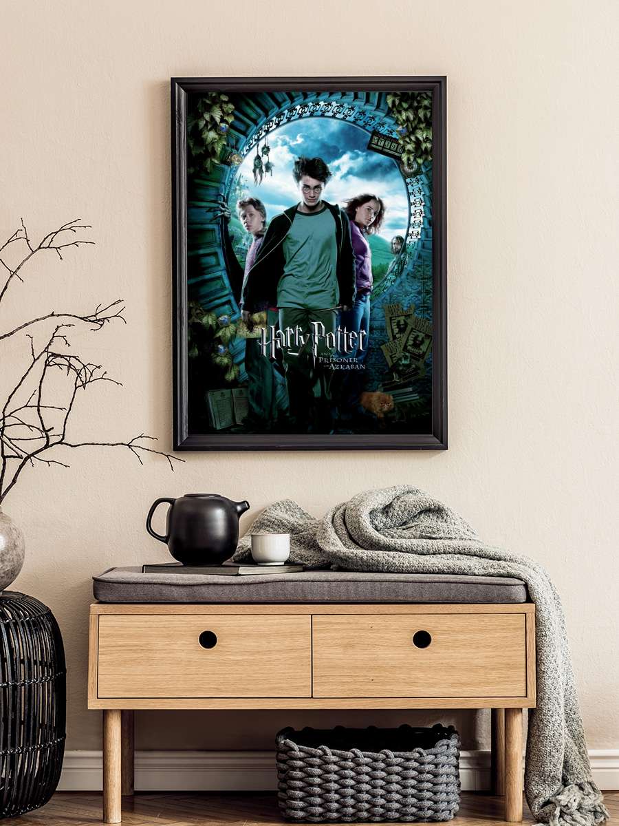 Harry Potter and the Prisoner of Azkaban Film Poster Tablo Siyah Çerçeveli Yüksek Kalite Film Duvar Tablo