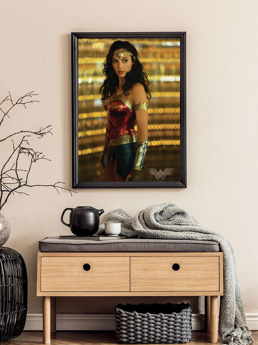 Wonder Woman 1984 - Solo Film Poster Tablo Siyah Çerçeveli Yüksek Kalite Film Duvar Tablo