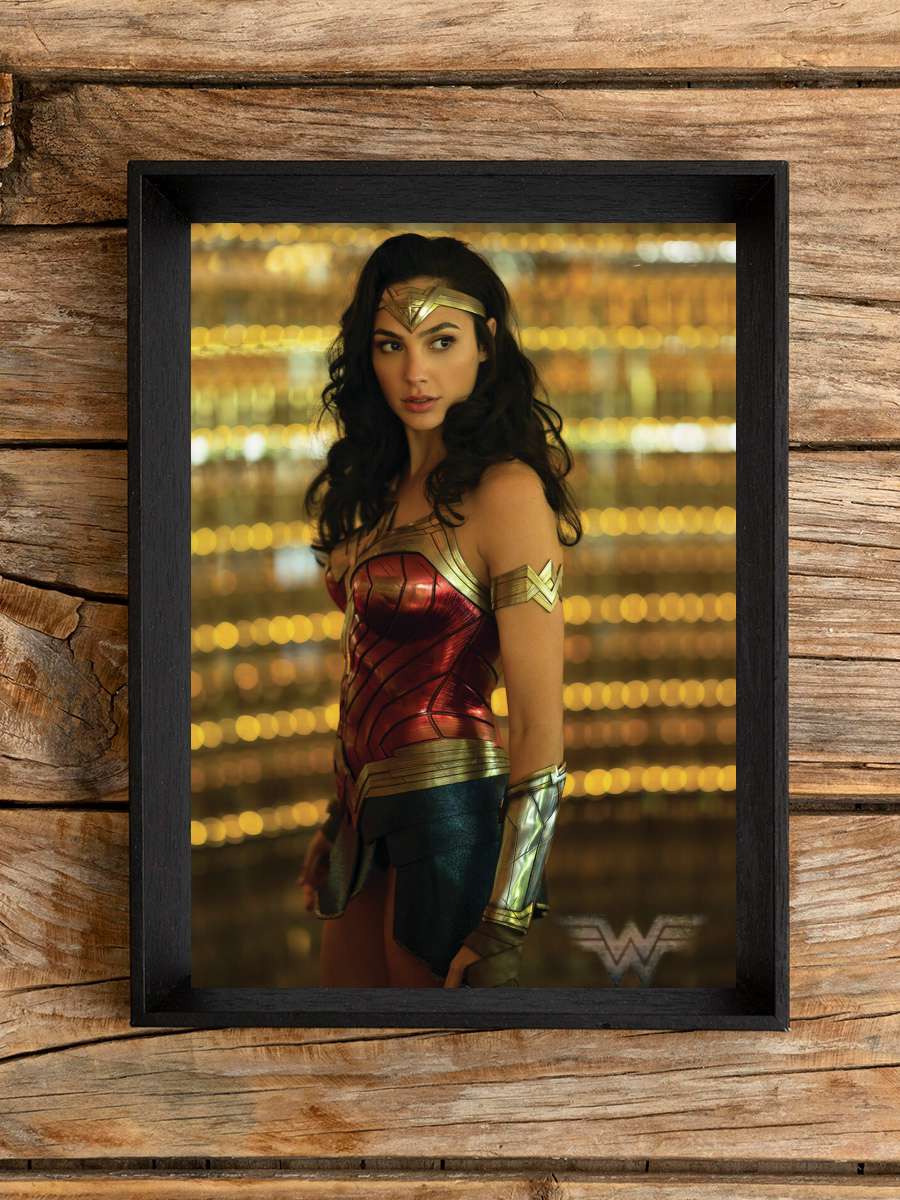 Wonder Woman 1984 - Solo Film Poster Tablo Siyah Çerçeveli Yüksek Kalite Film Duvar Tablo