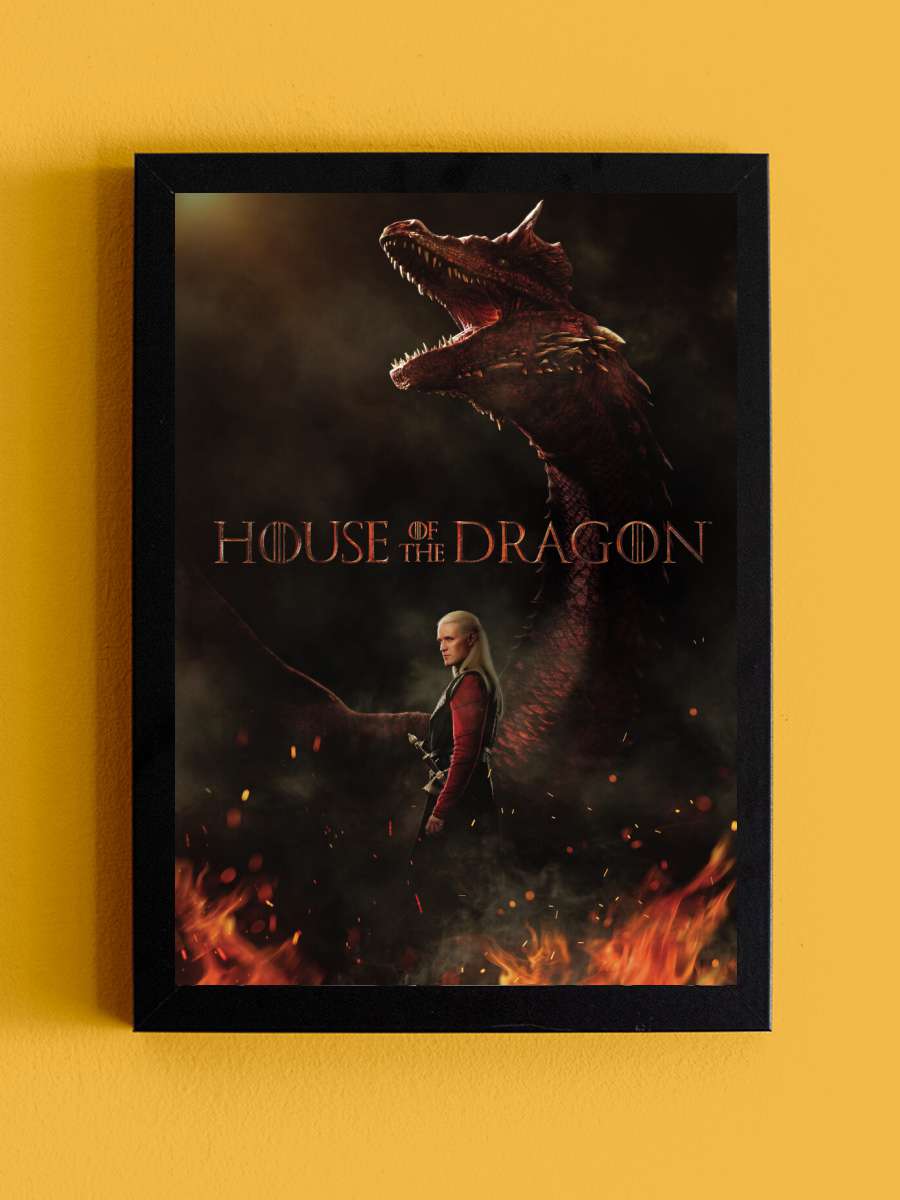 House of the Dragon - Daemon… Daemon Targaryen Film Poster Tablo Siyah Çerçeveli Yüksek Kalite Film Duvar Tablo