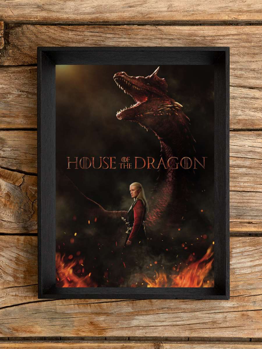 House of the Dragon - Daemon… Daemon Targaryen Film Poster Tablo Siyah Çerçeveli Yüksek Kalite Film Duvar Tablo