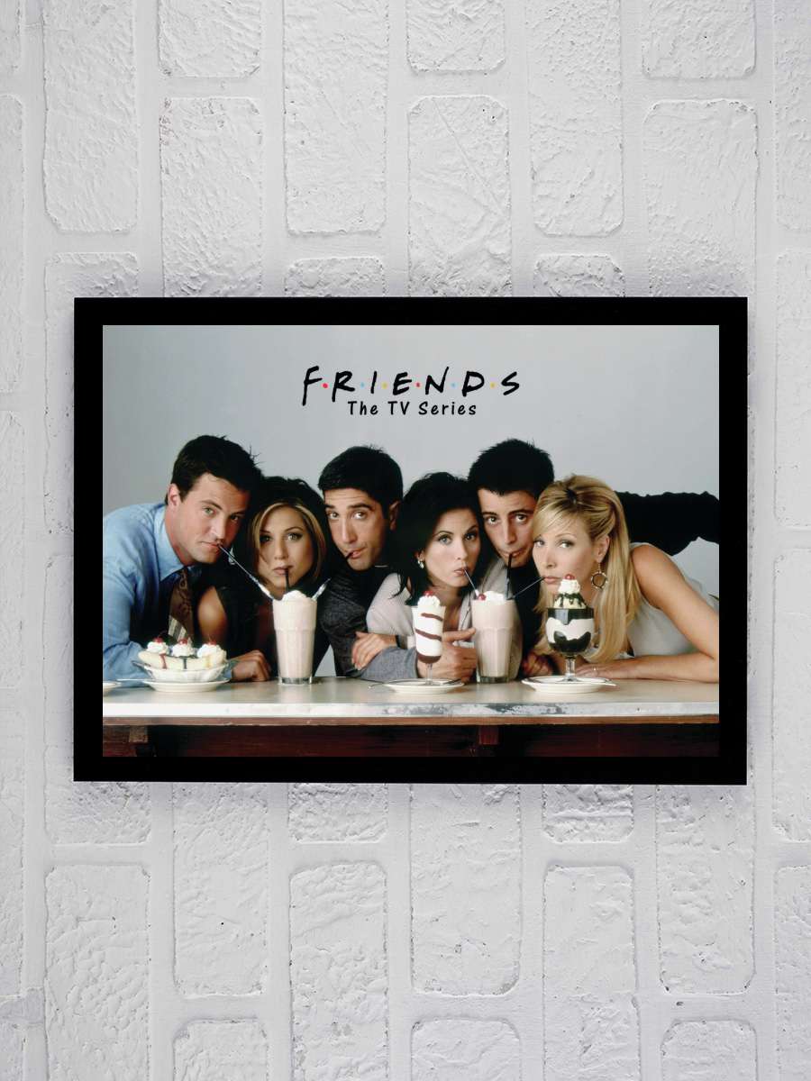 Friends - Season 2 Film Poster Tablo Siyah Çerçeveli Yüksek Kalite Film Duvar Tablo