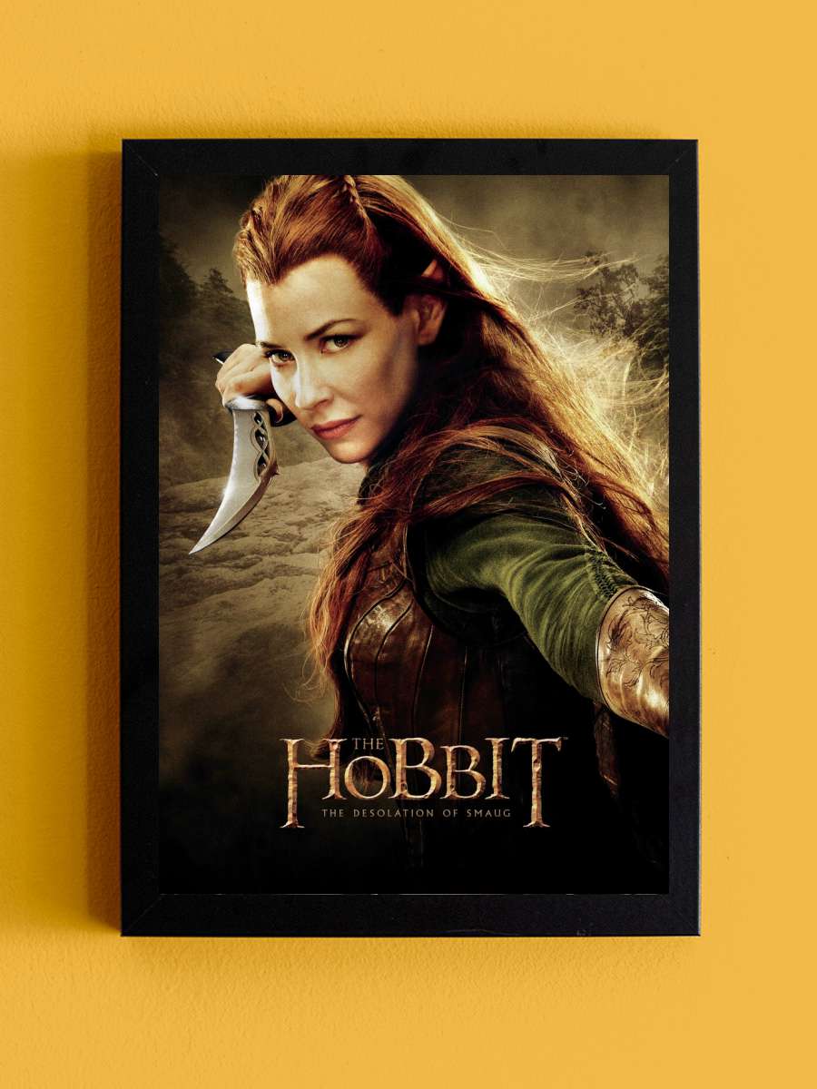 Hobbit - Tauriel Film Poster Tablo Siyah Çerçeveli Yüksek Kalite Film Duvar Tablo