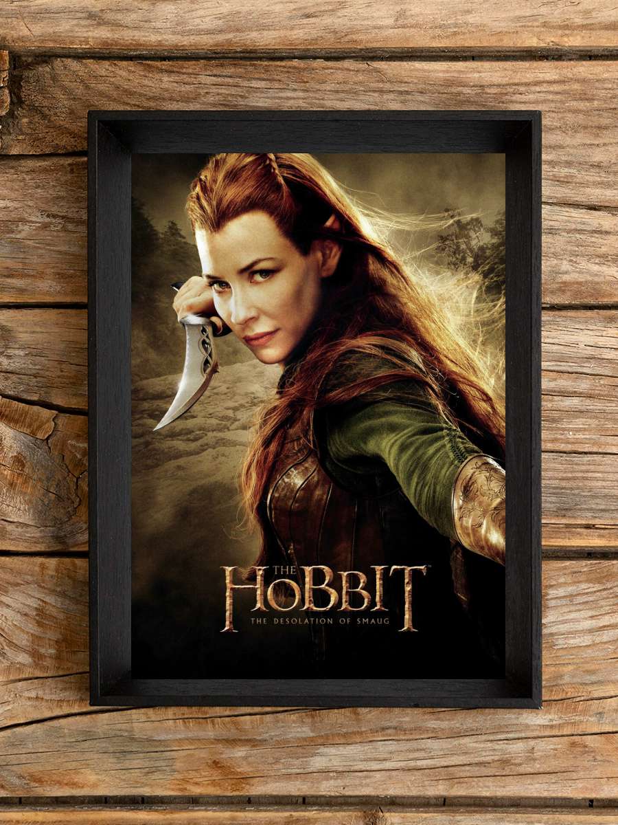 Hobbit - Tauriel Film Poster Tablo Siyah Çerçeveli Yüksek Kalite Film Duvar Tablo