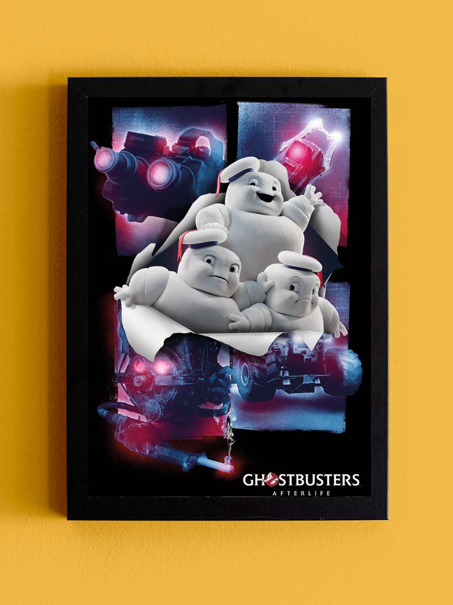 Ghostbusters: Afterlife - Minipuft Breakout Film Poster Tablo Siyah Çerçeveli Yüksek Kalite Film Duvar Tablo