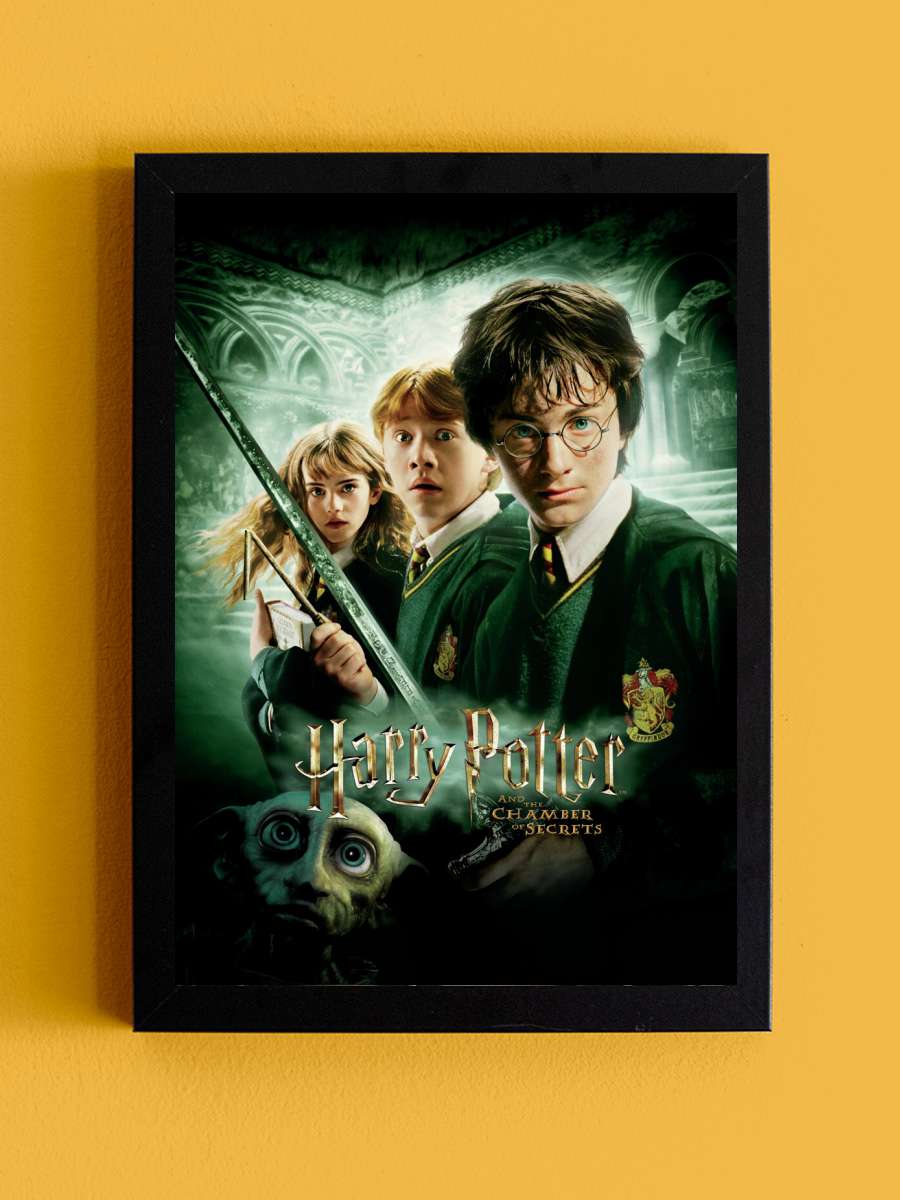 Harry Potter - Secret of… of Chambers Film Poster Tablo Siyah Çerçeveli Yüksek Kalite Film Duvar Tablo