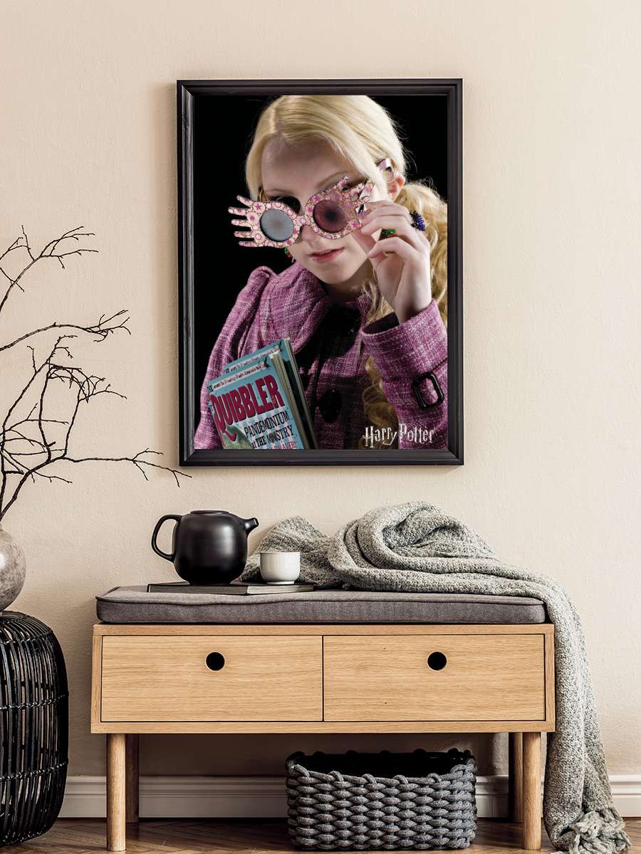 Harry Potter - Luna Lovegood Film Poster Tablo Siyah Çerçeveli Yüksek Kalite Film Duvar Tablo