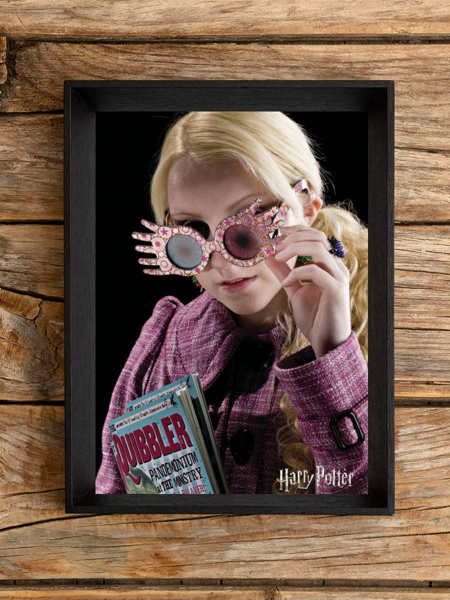 Harry Potter - Luna Lovegood Film Poster Tablo Siyah Çerçeveli Yüksek Kalite Film Duvar Tablo