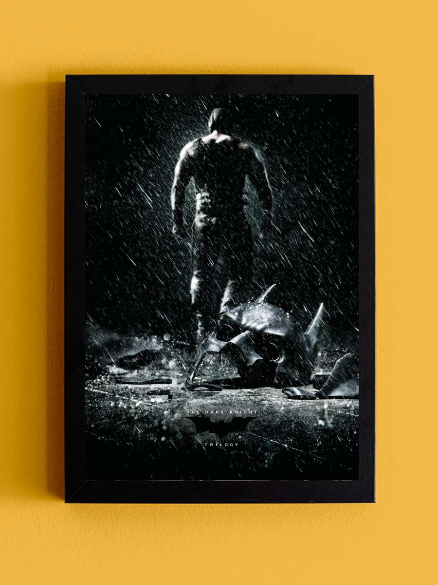 The Dark Knight Trilogy - Rain Film Poster Tablo Siyah Çerçeveli Yüksek Kalite Film Duvar Tablo