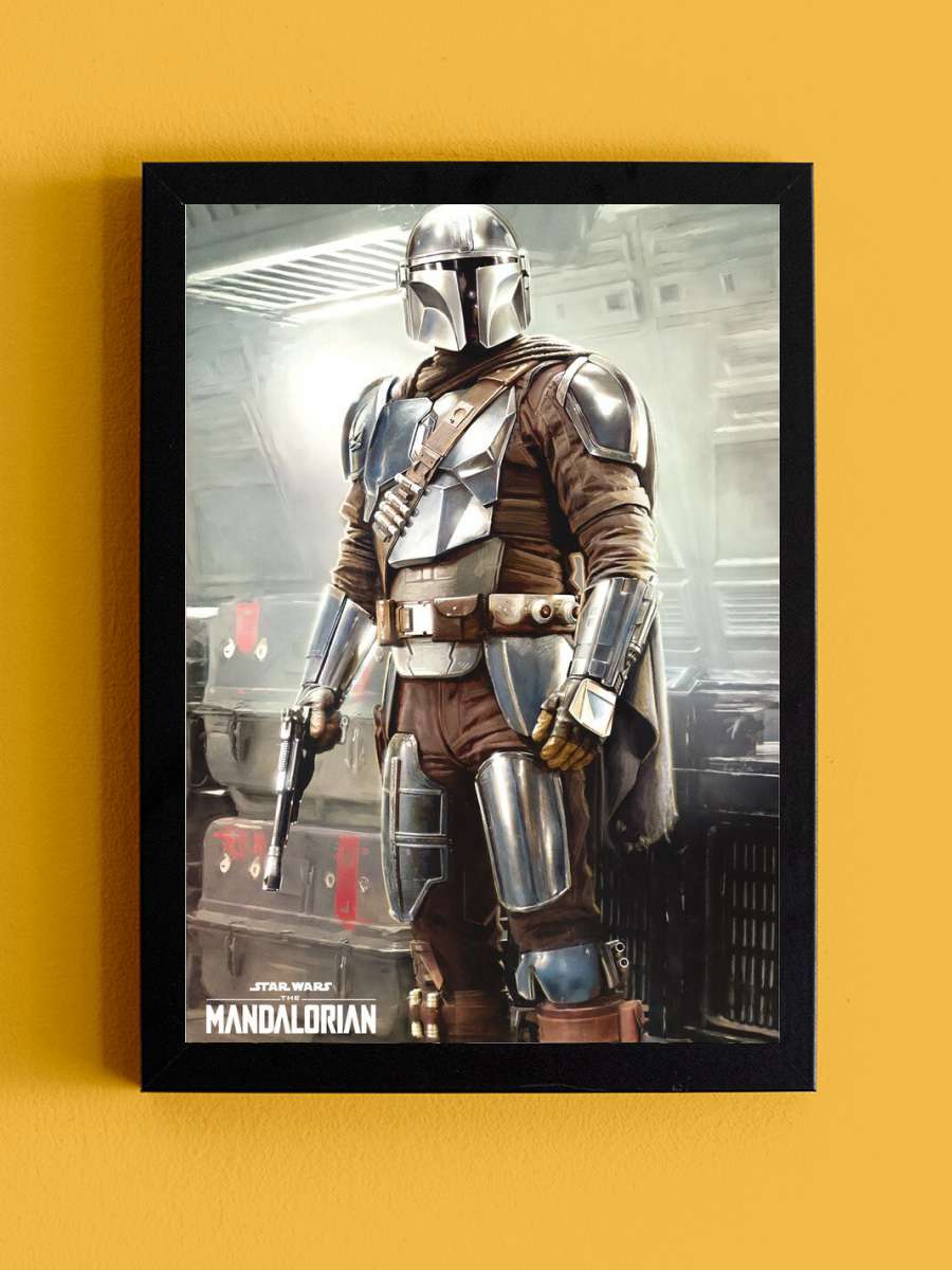 Star Wars: The Mandalorian - This is Way Film Poster Tablo Siyah Çerçeveli Yüksek Kalite Film Duvar Tablo