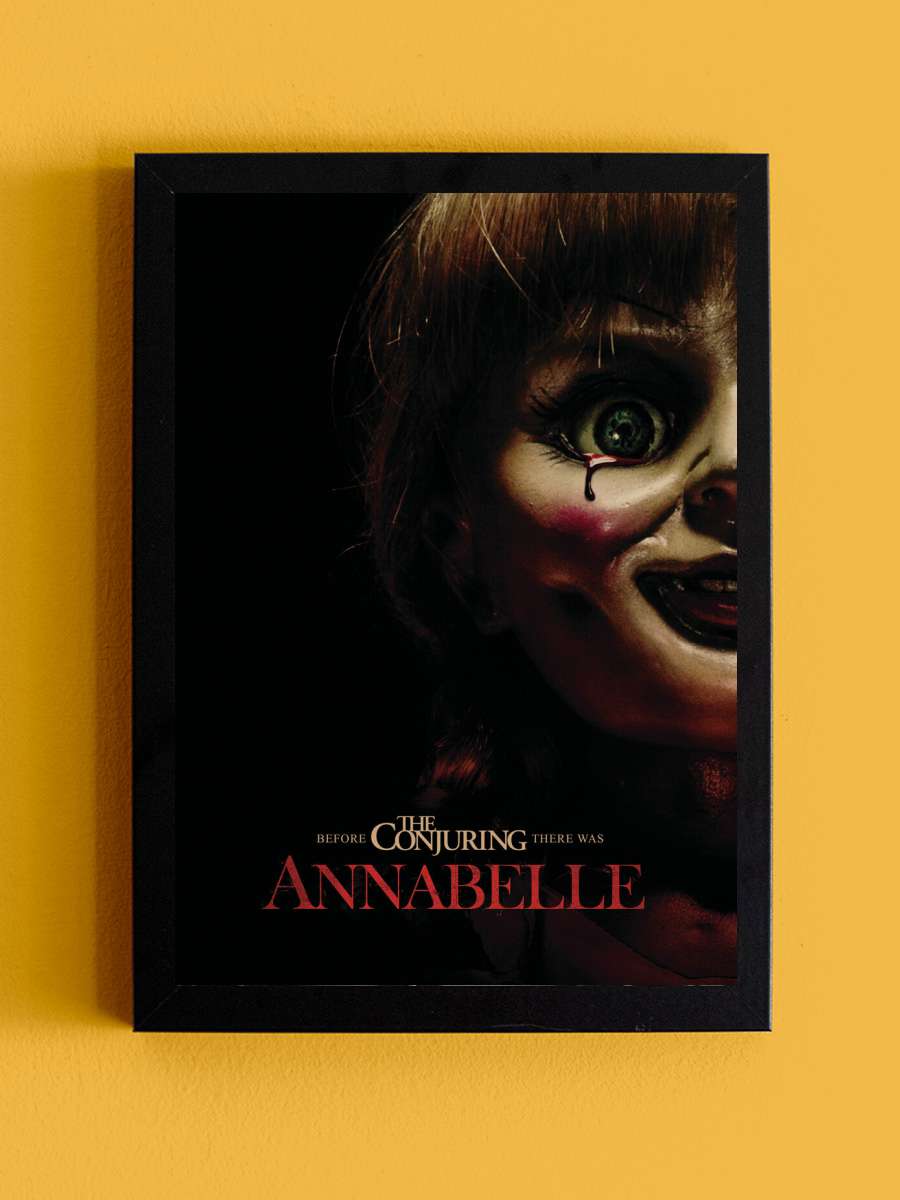 Annabelle Film Poster Tablo Siyah Çerçeveli Yüksek Kalite Film Duvar Tablo