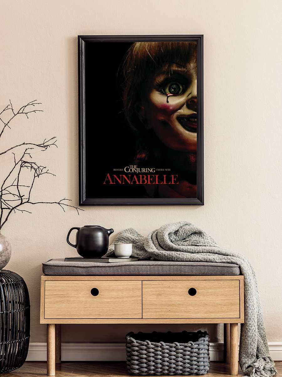 Annabelle Film Poster Tablo Siyah Çerçeveli Yüksek Kalite Film Duvar Tablo