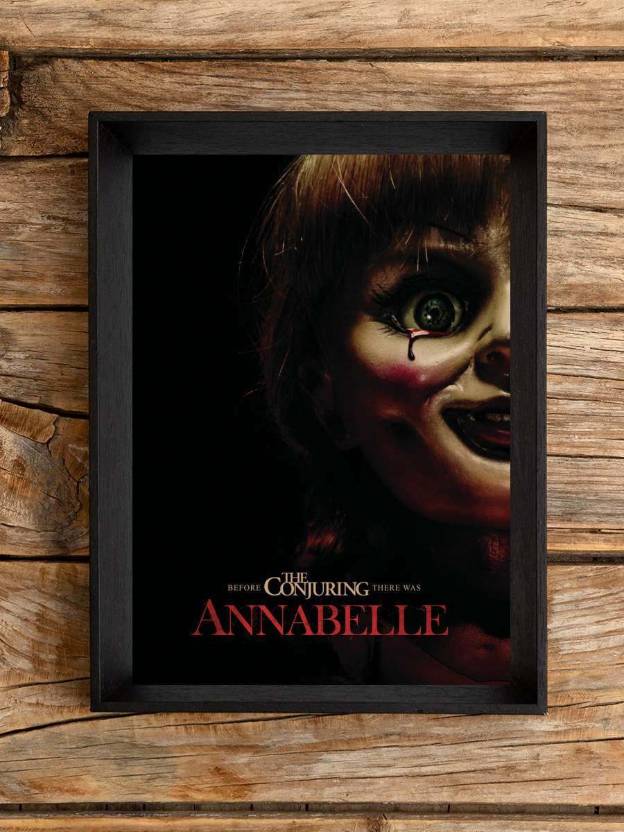 Annabelle Film Poster Tablo Siyah Çerçeveli Yüksek Kalite Film Duvar Tablo