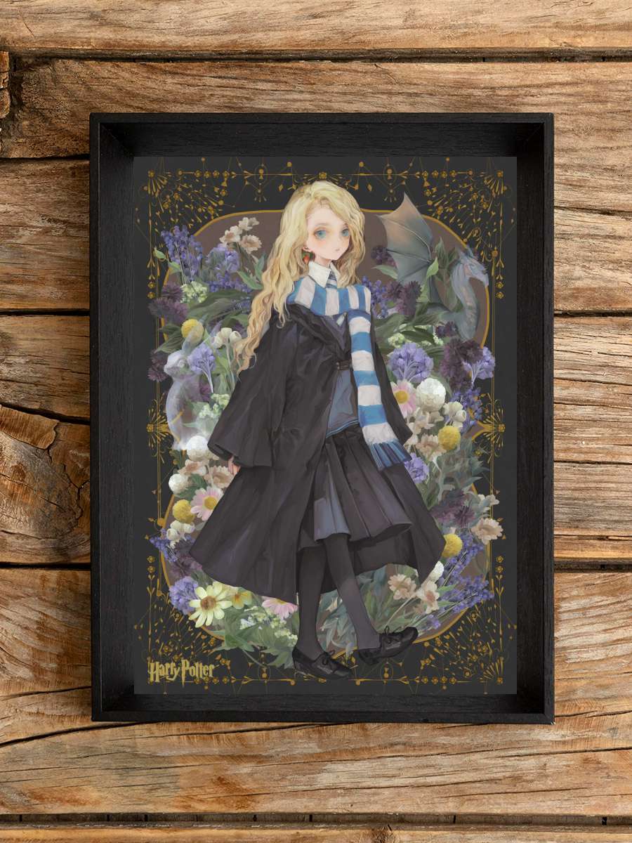 Luna Lovegood - Yume Film Poster Tablo Siyah Çerçeveli Yüksek Kalite Film Duvar Tablo