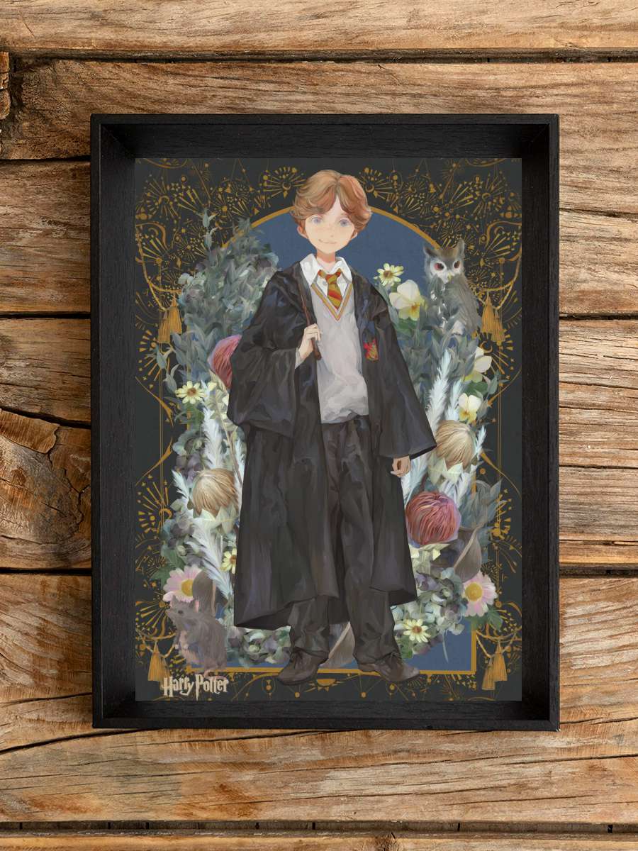 Ron Weasley - Yume Film Poster Tablo Siyah Çerçeveli Yüksek Kalite Film Duvar Tablo