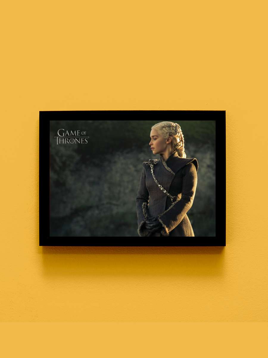 Game of Thrones - Daenerys… Daenerys Targaryen Film Poster Tablo Siyah Çerçeveli Yüksek Kalite Film Duvar Tablo