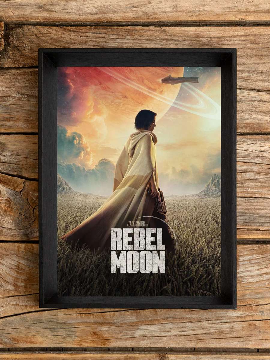 Rebel Moon - Through the Fields Film Poster Tablo Siyah Çerçeveli Yüksek Kalite Film Duvar Tablo