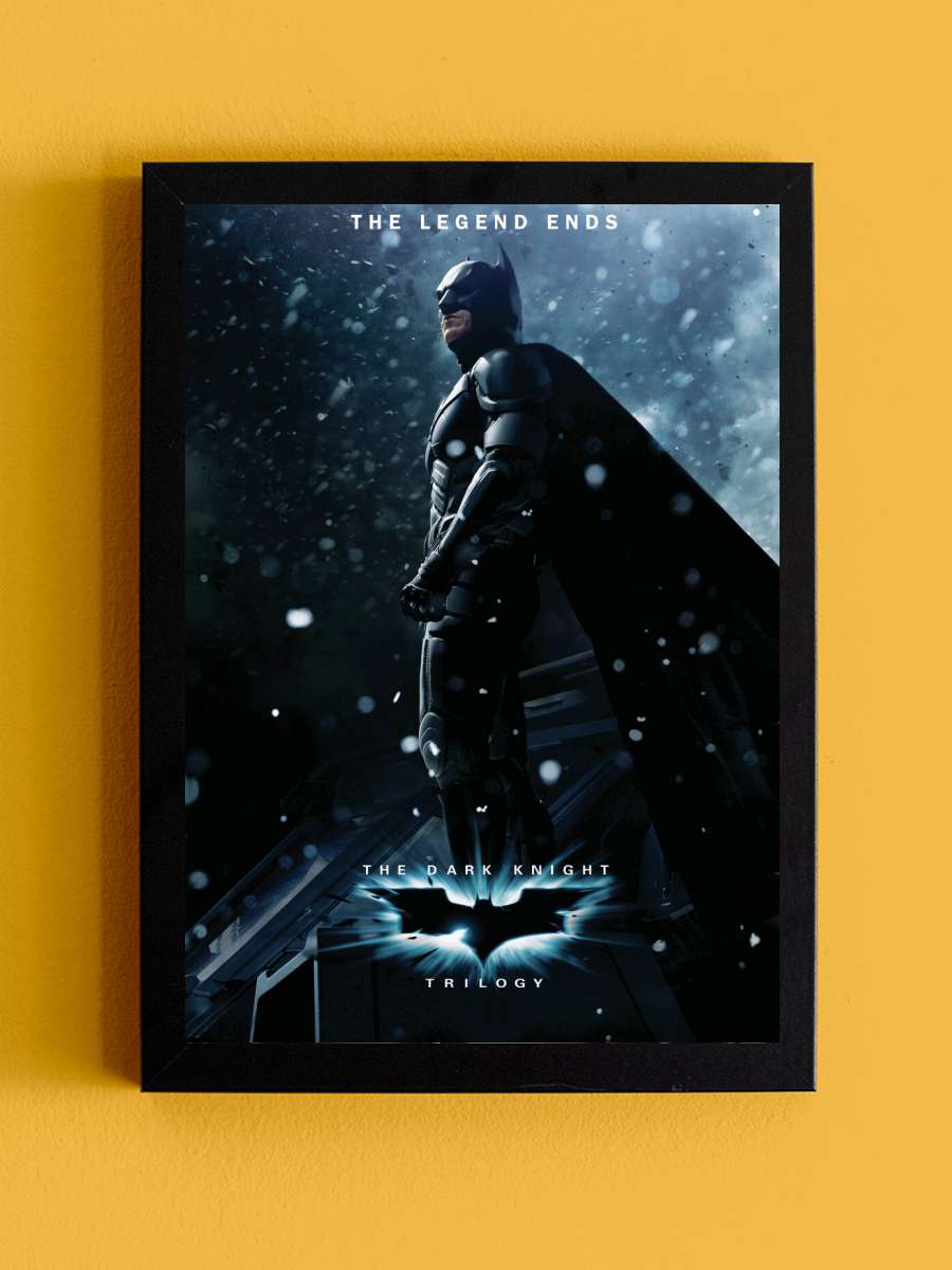 The Dark Knight Trilogy -… - Batman Legend Film Poster Tablo Siyah Çerçeveli Yüksek Kalite Film Duvar Tablo