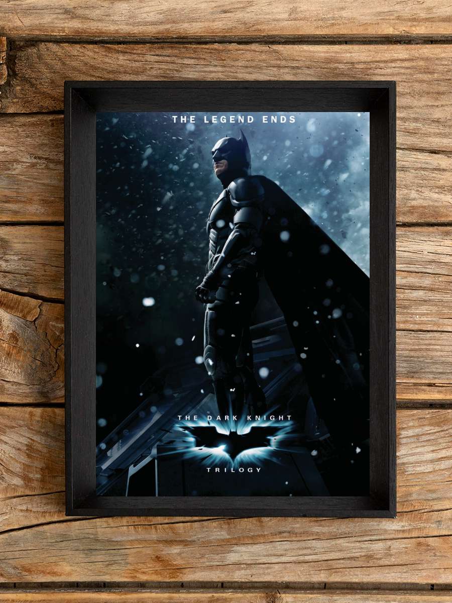 The Dark Knight Trilogy -… - Batman Legend Film Poster Tablo Siyah Çerçeveli Yüksek Kalite Film Duvar Tablo