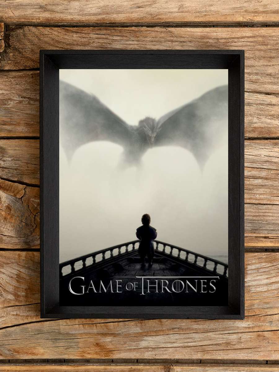 Game of Thrones - Season 5 Key art Film Poster Tablo Siyah Çerçeveli Yüksek Kalite Film Duvar Tablo