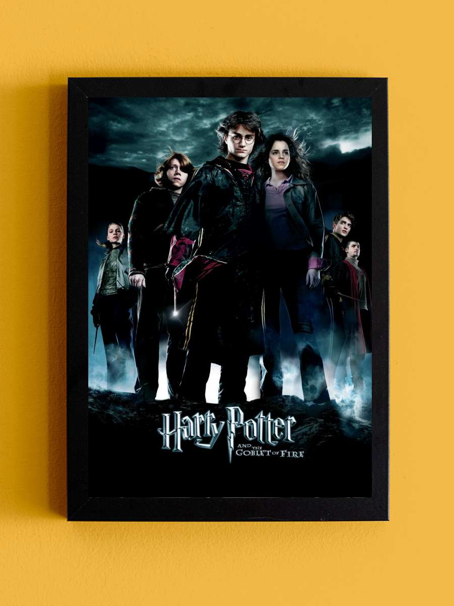 Harry Poter - The Goblet of Fire Film Poster Tablo Siyah Çerçeveli Yüksek Kalite Film Duvar Tablo