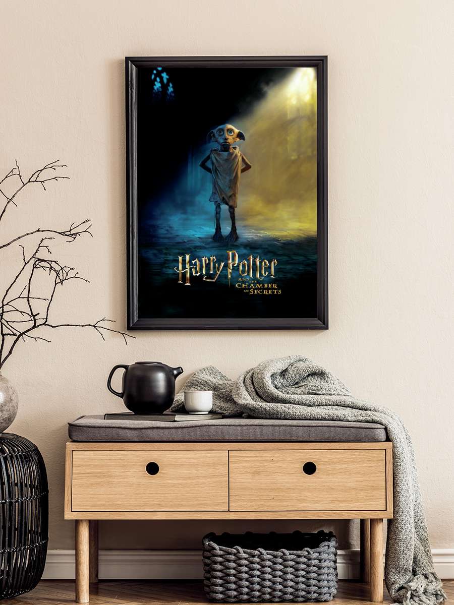 Harry Potter - Dobby Film Poster Tablo Siyah Çerçeveli Yüksek Kalite Film Duvar Tablo