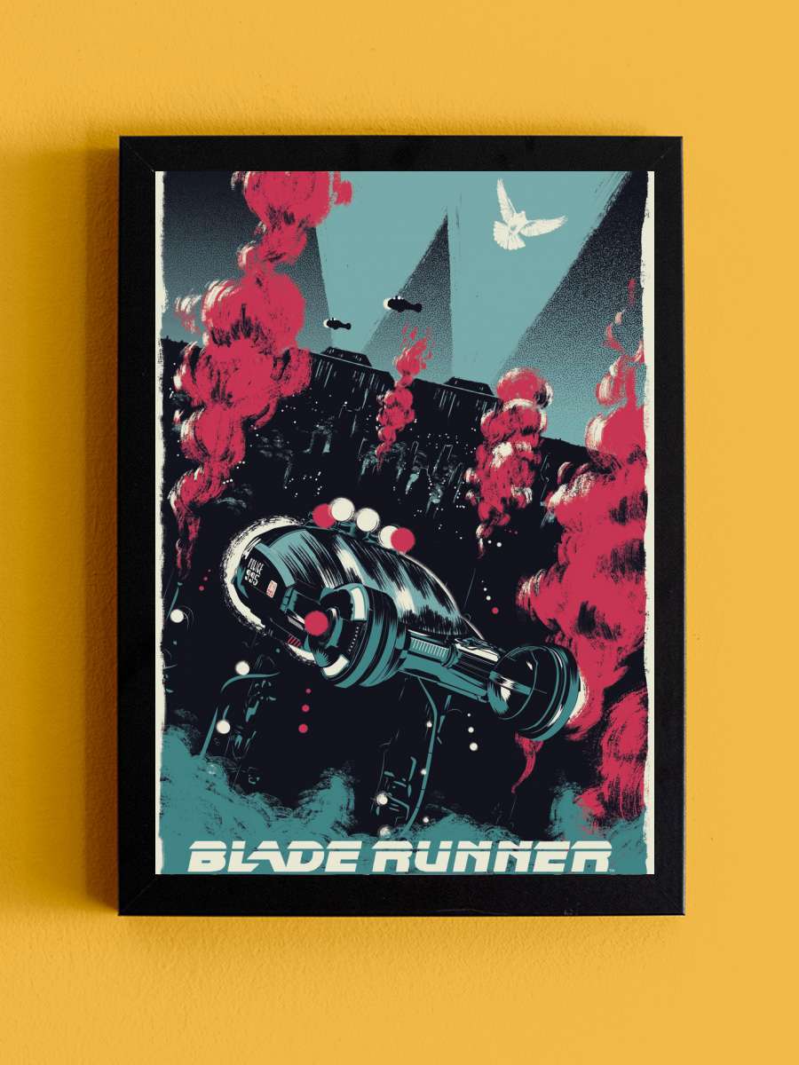 Blade Runner - Police 995 Film Poster Tablo Siyah Çerçeveli Yüksek Kalite Film Duvar Tablo