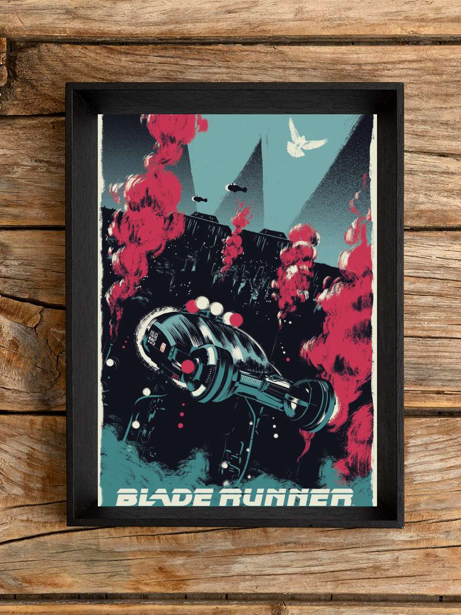 Blade Runner - Police 995 Film Poster Tablo Siyah Çerçeveli Yüksek Kalite Film Duvar Tablo